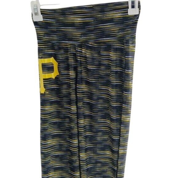 Majestic Womens XS Pittsburgh Pirates Logo Leggings Athletic Stretch Pants - Picture 3 of 5